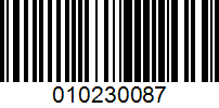 Barcode for 010230087