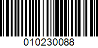 Barcode for 010230088