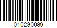 Barcode for 010230089