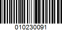 Barcode for 010230091