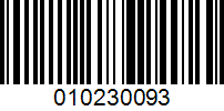 Barcode for 010230093