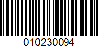 Barcode for 010230094