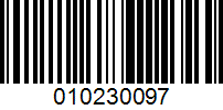 Barcode for 010230097