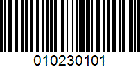 Barcode for 010230101