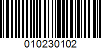 Barcode for 010230102