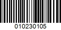 Barcode for 010230105