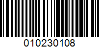 Barcode for 010230108