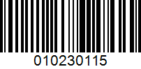 Barcode for 010230115