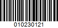 Barcode for 010230121