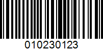 Barcode for 010230123