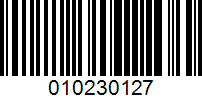 Barcode for 010230127