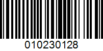 Barcode for 010230128