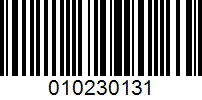 Barcode for 010230131