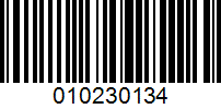 Barcode for 010230134