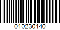 Barcode for 010230140