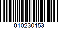 Barcode for 010230153