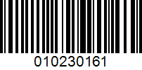 Barcode for 010230161