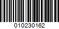 Barcode for 010230162