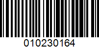 Barcode for 010230164