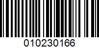 Barcode for 010230166