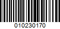 Barcode for 010230170