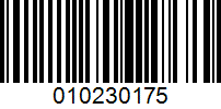 Barcode for 010230175