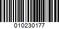 Barcode for 010230177