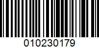 Barcode for 010230179