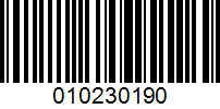 Barcode for 010230190