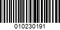 Barcode for 010230191