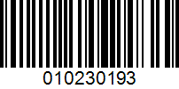 Barcode for 010230193