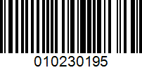 Barcode for 010230195
