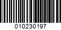 Barcode for 010230197