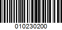 Barcode for 010230200