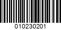 Barcode for 010230201