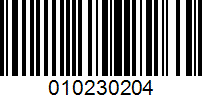 Barcode for 010230204