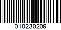 Barcode for 010230209