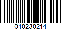 Barcode for 010230214