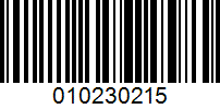 Barcode for 010230215