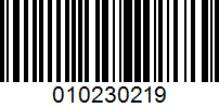 Barcode for 010230219