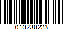 Barcode for 010230223