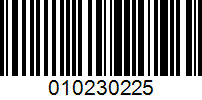 Barcode for 010230225