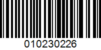 Barcode for 010230226