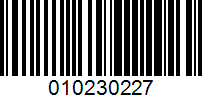 Barcode for 010230227