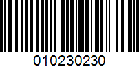 Barcode for 010230230