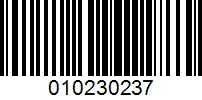 Barcode for 010230237