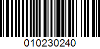 Barcode for 010230240