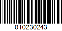 Barcode for 010230243