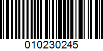 Barcode for 010230245