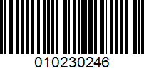 Barcode for 010230246